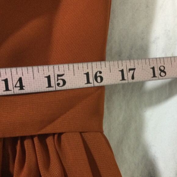 BRIDESMAID SZ 10 L brown lace up corset hi low formal party maxi dress NEW B36 - Picture 5 of 7